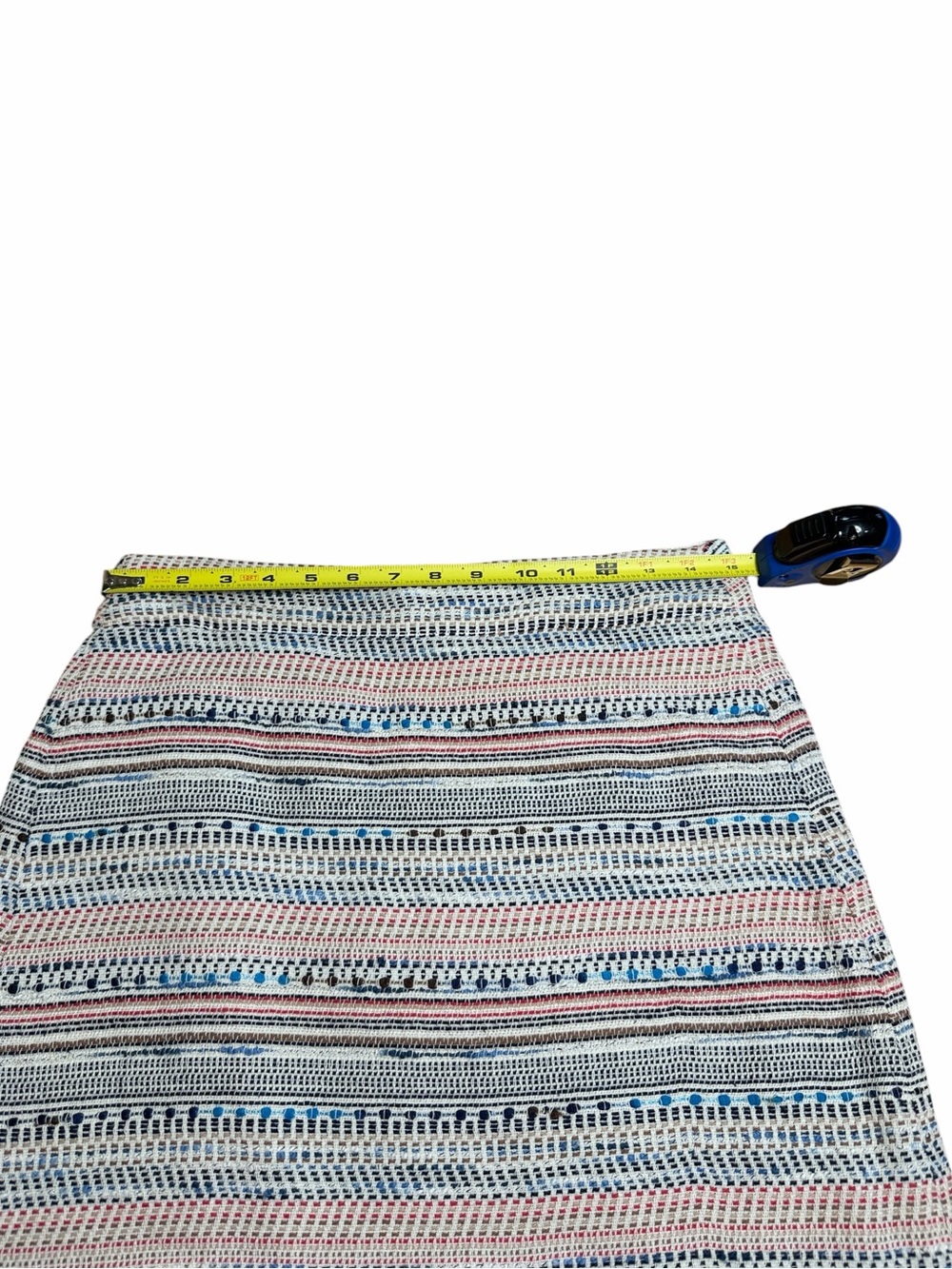 LOFT Multicolor Striped A-Line Skirt Size 6 - Picture 4 of 6